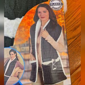 Two snuggie scarves